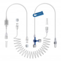 PVC Infusion Extension Lines. Transparent