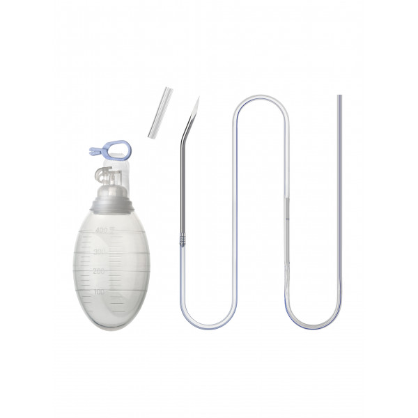 Wound Drainage Set with SIlicone Reservoir and Silicone Round Perforated Drainage Tube